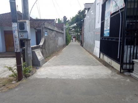 Pembangunan Paving Jalan RT. 021 RW. 005 Dusun Kebon Desa Gondang Kecamatan Tugu Kab. Trenggalek